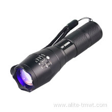 Aluminum Zoom UV flashlight